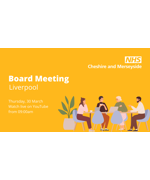 Text reads "Board meeting Liverpool. Thursday 30th March. Watch live on Youtube from 9am."