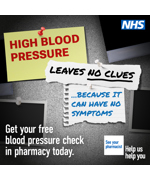 High blood pressure leaves no clues because it can have no symptoms