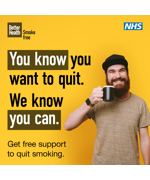 No Smoking Day Social Static 1X1 Yellow